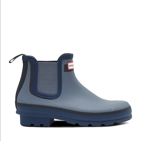Hunter Blue Men\'s Rain & Snow Boots